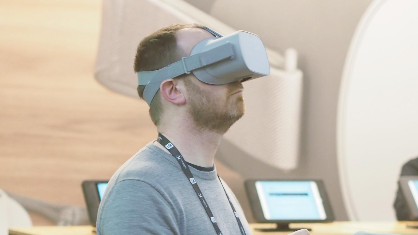 Structured flowchart showing modular game architecture on large display screen